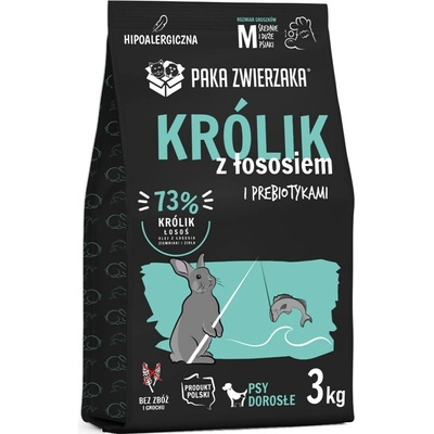 Paka Zwierzaka Rabbit with salmon M 3 kg