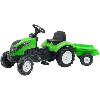 FALK Šliapací traktor 2057J Garden master zelený s vlečkou