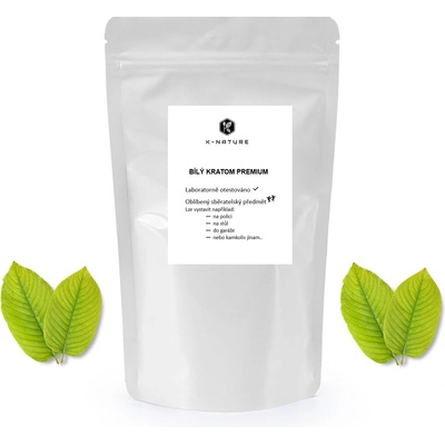 K Nature Bílý Kratom premium Borneo 100 g – Sleviste.cz