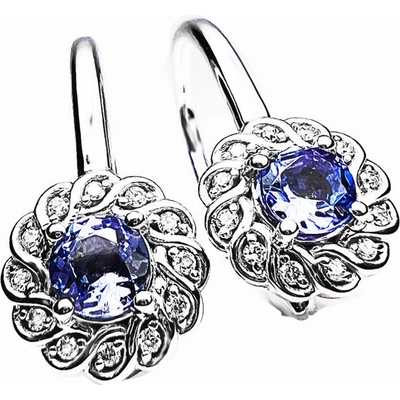 Stuchlík zlaté náušnice s tanzanity 30352