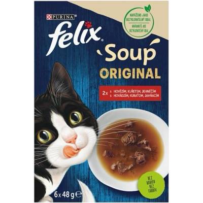 Felix Soup polievky hovädzie, kura, jahňacie 6 x 48 g