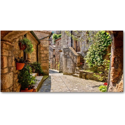 Fotoobraz na skle očarujúce ulička 100x50 cm