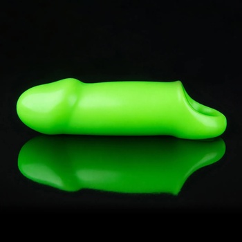 Image 1 of Ouch! Glow in the Dark Smooth Thick Stretchy Penis Sleeve