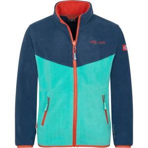 TROLLKIDS Детско поларено яке Trollkids Kids Oppdal Jacket XT Fleece jacket - Mystic Blue / Blue Coral - размер 104 (EU) (703-2397-2613)