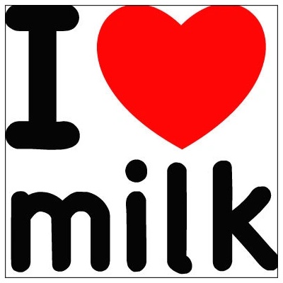 Plakát čtverec Ikea kompatibilní I Love milk