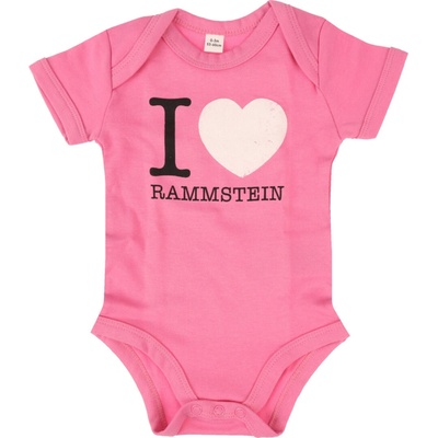 Detské body RAMMSTEIN Rammstein I Love Rammstein ružová