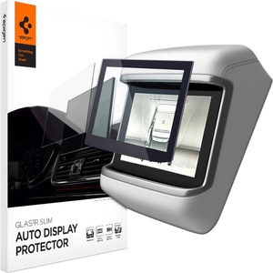 Spigen Стъклен протектор за Tesla Model X 2022 / Model S 2021 От Spigen Glas. TR. Slim - Черен (8809811859379)