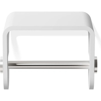 DECOR WALTHER Закачалка за тоалетна хартия Stone с рафт матово стоманенобяло (0974555)