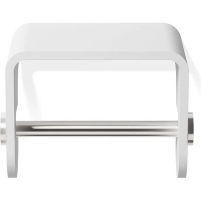 DECOR WALTHER Закачалка за тоалетна хартия Stone с рафт матово стоманенобяло (0974555)