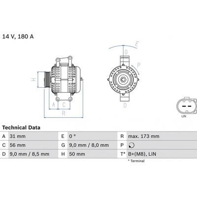 Generátor BOSCH 0 986 047 690
