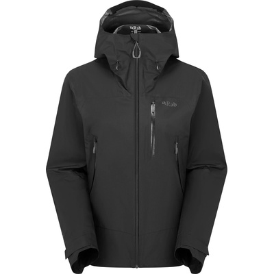 Rab Дамско водоустойчиво яке Rab Women's Downpour Mountain Jacket Waterproof jacket - Black - размер 10 (UK) (102-4663-0112)