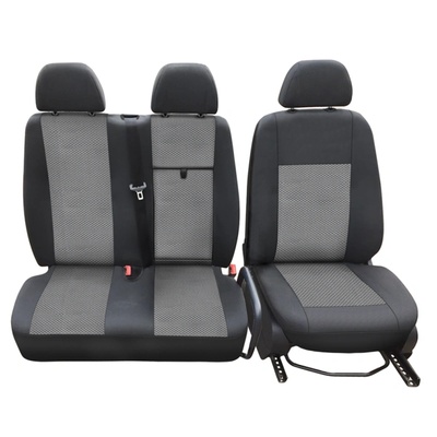 Тапицерия черно със сиво за бус Mercedes Sprinter 2+1 2006