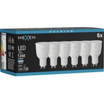 Mexen Nova 6x LED крушка GU10, 12W, студено - 6500K, 1260 лм - L108-GU10-1265-01x06 (L108-GU10-1265-01x06)