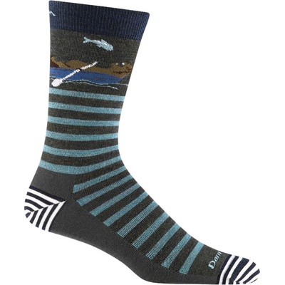 Darn Tough ponožky pánske Lifestyle Crew Lightweight no cushion animal house forest