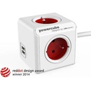 Cubenest PowerCube Extended USB 1,5m Red 2402RD/FREUPC