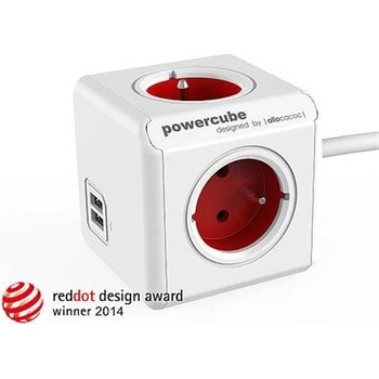 Cubenest PowerCube Extended USB 1,5m Red 2402RD/FREUPC