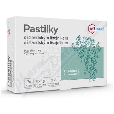 AGmed Pastilky s islandským lišejníkem 36 ks
