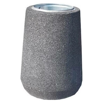 HTI Kulatý betonový koš 70l Loxis Říční kámen