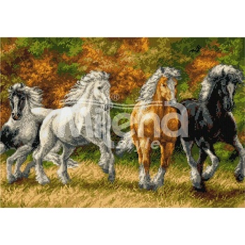 Image 1 of Milena Style Надпревара - Печатана Aida 14 ct с конци Ariadna