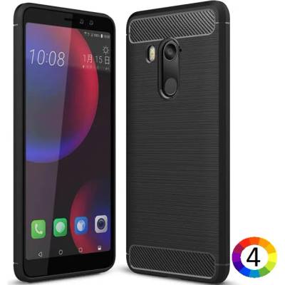 HTC U11 Eyes Удароустойчив Carbon Fiber Калъф и Протектор