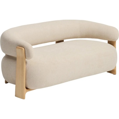 Kave Home Béžová dvoumístná pohovka Granite 155 cm