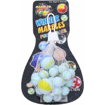 Skleněné cvrnkací kuličky Mramor 1ks mix variant či barev