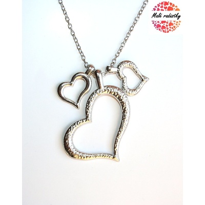 Fashion Jewerly řetízek Tři srdce 284
