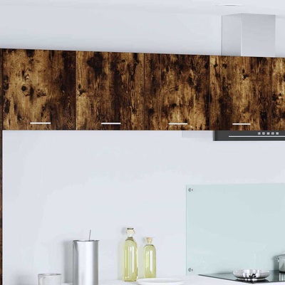 vidaXL Висящ шкаф с врата Димян дъб 80 x 31 x 40 см Инженерно дърво (884182)