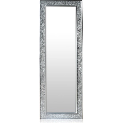 Casa Chic Огледало Norwich Правоъгълна дървена рамка 130 x 45 cm Мозаечен дизайн (GL-130X45-SLV) (GL-130X45-SLV)