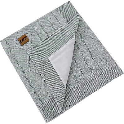 Eko deka kašmírová s velúrovou podšívkou Grey