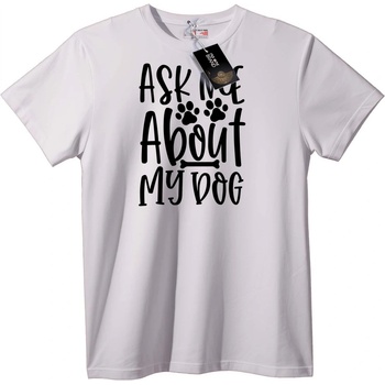 NOONEBRAND Тениска Попитай Ме за Кучето - 2XL, Black