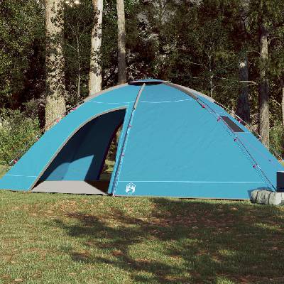 vidaXL Къмпинг палатка за 8 души, синя, водоустойчива (94717)