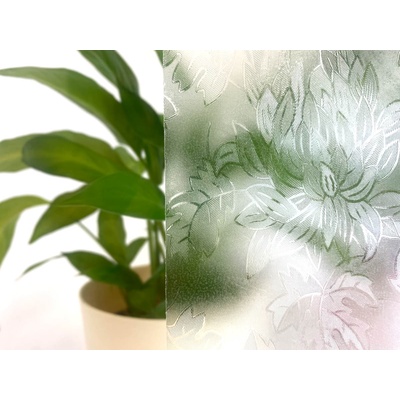 DIMEX ART Průsvitná fólie na okno lístky - šíře 40 cm