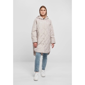 Urban Classics Дамско дълго яке с качулка в светлосив цвят Urban Classics Hooded CoatUB-TB5074-04011 - Светлосив, размер XS