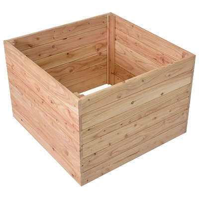ROJAPLAST Premium Vyvýšený záhon drevený 70 x 70 x 50 cm, smrekovcové drevo 9213