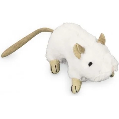 NOBBY Играчка за котка плюшени животни с котешка трева и звук - мишка бяла 10 см nobby Германия 67566