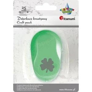 TITANUM Hole punch with Clover motif four-leaf 25mm