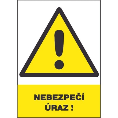 ČERVA EXPORT IMPORT a. s CERVA 12335 T. / Предпазен знак "ОПАСНОСТ ОТ НАРАНЯВАНЕ! " - 30x21 см (9903000799999)