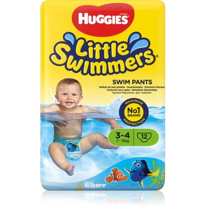 Huggies Little Swimmers 3-4 еднократни пелени за плуване 7-15 kg 12 бр