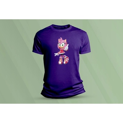 Sandratex dětské bavlněné tričko sonic 3 purpurová