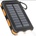 Външна соларна батерия BeSmart, 30 000 mAh, с LED фенерче, Водоустойчив, Черен