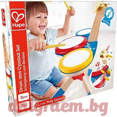 Hape Комплект барабани и чинели hape e0613 (h0613)