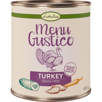Lukullus Menu Gustico morčacie so sladkými zemiakmi, cuketou a mrkvou 6 x 800 g