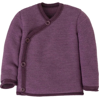 disana Детско вълнено яке disana Kid's Mélange Jacket Merino jacket - Aubergine / Flieder - размер 50/56 (EU) (703-2860-1110)