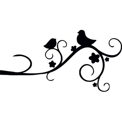 Artemiss Vtáky plastová šablóna B 15 cm x 15 cm