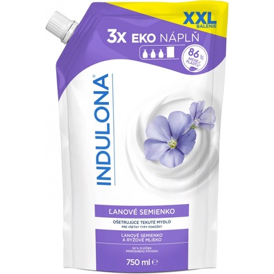 Indulona tekuté mýdlo Lněné semínko NN 750 ml