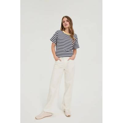 Dámské džíny Marisse L-JE-4909 Off White modrá bílá krémová Moodo
