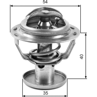 Termostat, chladivo GATES TH32387G1