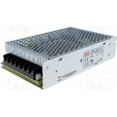 MEAN WELL RS-100-12 Napájecí zdroj: spínaný; k vestavbě,modulový; 100W; 12VDC; 8,5A