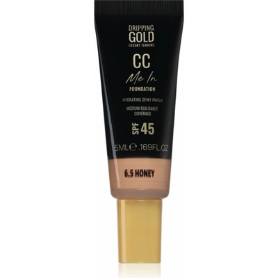 Dripping Gold CC Me In Mini Trial ľahký make-up SPF45 Honey 6.5 5 ml